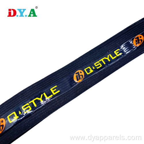 Colorful Brand Logo Gripper Knitted Elastic Band Tape
